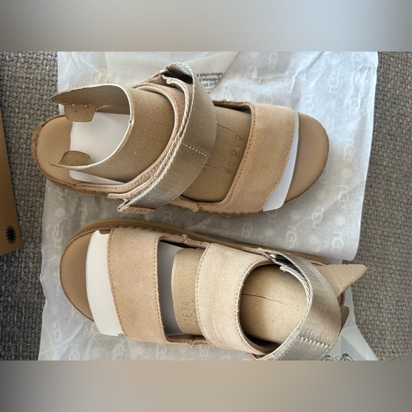 UGG Goldenstar Glide Suede Sandals Size 8.5 SAND(Beige) - Picture 10 of 10